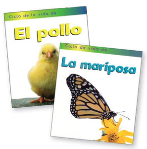 Life Cycles Spanish Paperback Set of 2