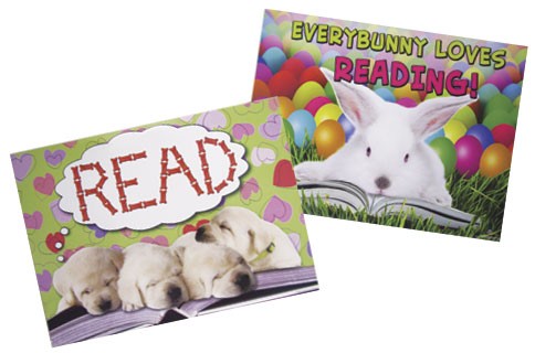 Read Double-Sided Puppy/Bunny Poster