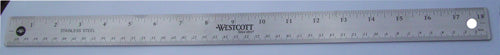 Stainless Steel Ruler 18 in.