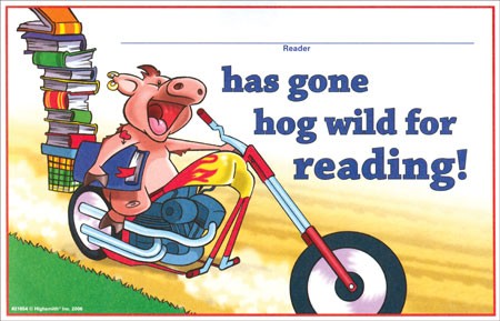 Hog Wild for Reading Certificates Pk/50