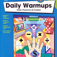 Daily Warmups: Math Problems & Puzzles Book Grade 4