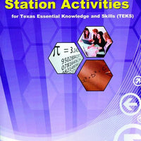 Math Station Activities for TEKS Math Algebra 1 Book