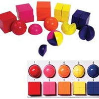 Magnetic Rainbow Fraction Cubes & Spheres