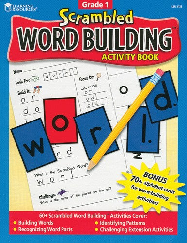 Scrambled Word Building Activity Book Gr. 1