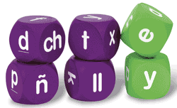 Spanish Lowercase Alphabet Cubes | National School Products