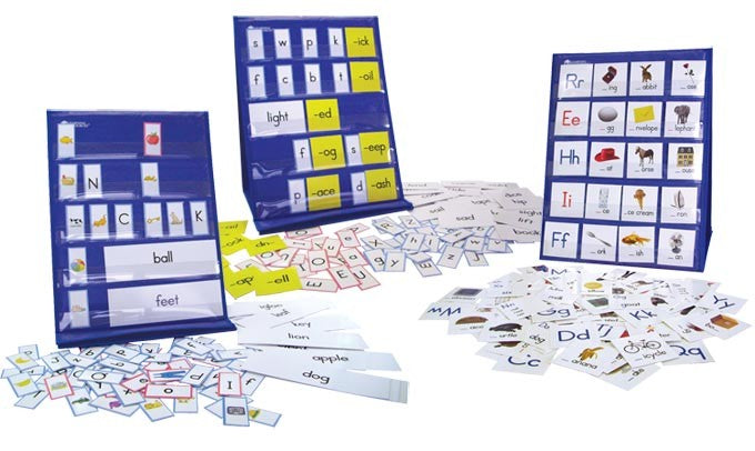 Tabletop Pocket Chart & Phonics/Word-Building Cards Sets