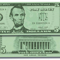 Play Money $5 Bills