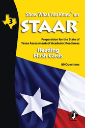 STAAR Reading Grade 3 English Flash Cards