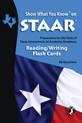 STAAR Reading/Writing Grade 4 English Flash Cards