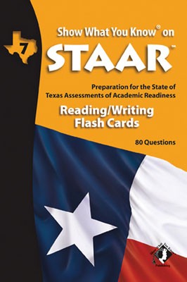 STAAR Reading/Writing Grade 7 English Flash Cards