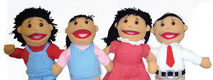 ASIAN FAMILY PUPPETS Set of of 4