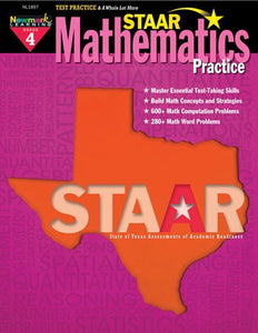 STAAR Math Practice Grade 4 Book