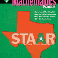 STAAR Math Practice Grade 6 Book