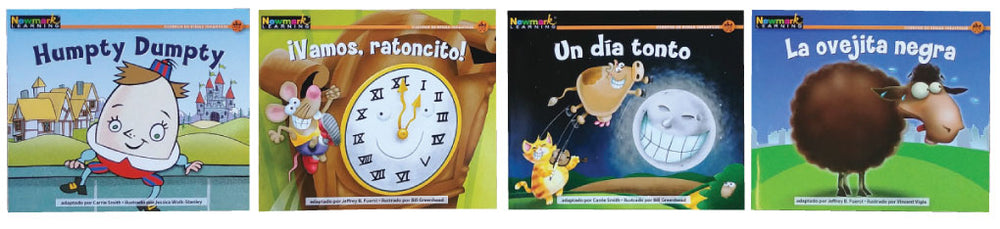Around the Clock Family Involvement Nursery Rhymes Kit in Spanish