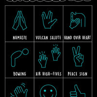 Alternatives to Hand Handshakes Poster