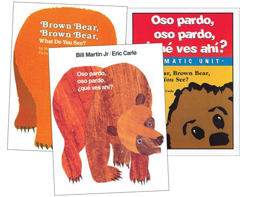Brown Bear Guide and 2 Hardcover Books Spanish/English
