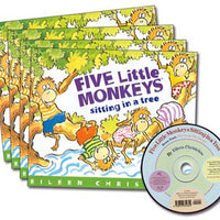 Five Little Monkeys Sitting in a Tree Read-Along Set