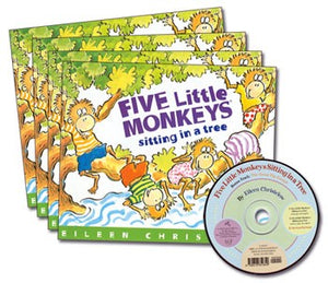 Five Little Monkeys Sitting in a Tree Read-Along Set