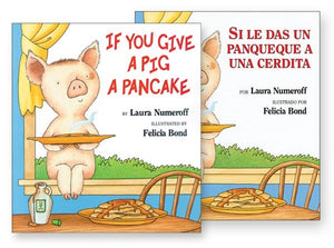If You Give a Pig a Pancake Spanish and English Book Set