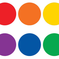 Colorful Circle Carpet Markers 4"