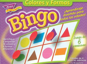 Colors and Shapes Bingo Spanish