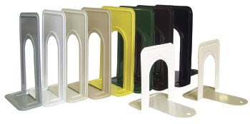 Coated Steel Bookends, Yellow