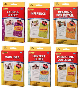 Reading Comprehension Practice Cards Yellow Level 1 Set