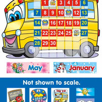 All in One School Bus Calendar English Bulletin Board