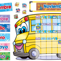 All in One School Bus Calendar Spanish