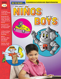 Just for Boys: Reading Comprehension Grs 1-3 Bilingual