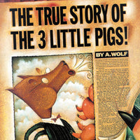 True Story of the 3 Little Pigs Paperback Book