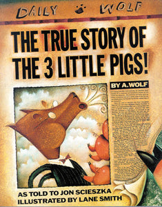 True Story of the 3 Little Pigs Paperback Book