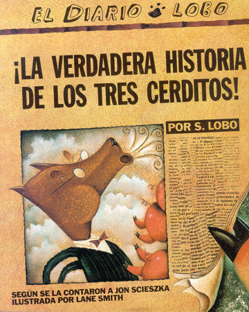 True Story of the 3 Little Pigs Spanish Paperback Book