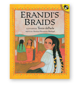 Erandi's Braids Paperback Book (with Spanish Phras