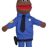 Policeman Puppet - Black/African American