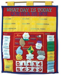 What Day Is Today Bilingual (English/Spanish) Fabr