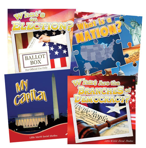 Little World Social Studies: Government English Paperback Book Set OF