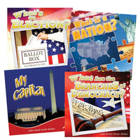 Little World Social Studies: Government English Paperback Book Set OF 4
