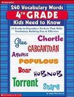 240 Vocabulary Word Kids Grade 4