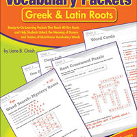 Vocabulary Packets: Greek & Latin Roots