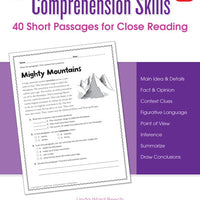Comprehension Skills: 40 Short Pass/Close Rdg Gr 4