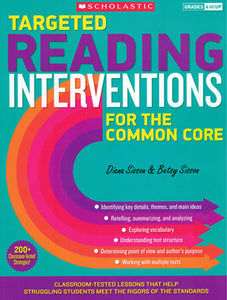 Targeted Reading Interventions for the Common Core Book