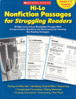 Hi-Lo Nonfiction Passages for Struggling Readers 4-5