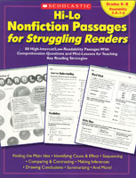 Hi-Lo Nonfiction Passages for Struggling Readers 6-8