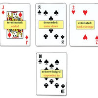 Verbs Word Choice Playing Cards