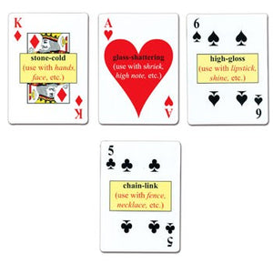 Hyphenated Modifiers Word Choice Playing Cards