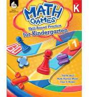 Math Games Grade Kindergarten Book & CD