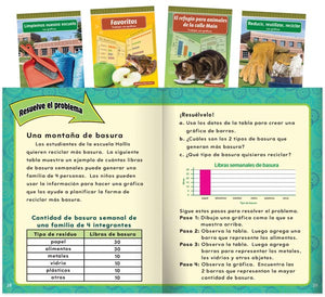 Mathematics Readers: Data Analysis Spanish Set