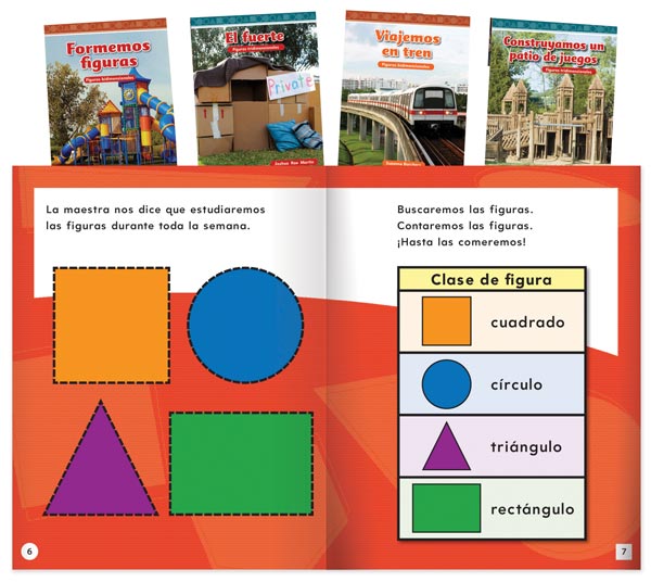 Mathematics Readers: Geometry Spanish Set