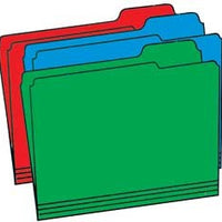 Colored File Folders Pkg/12